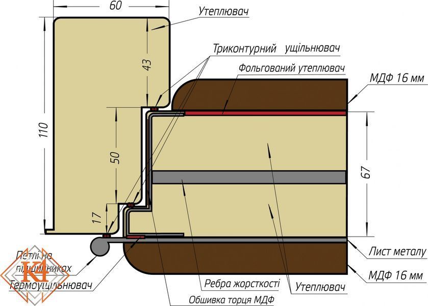 Двері вхідні Булат Ультра (квадро) Securemme, модель 540/249. 21200069 фото